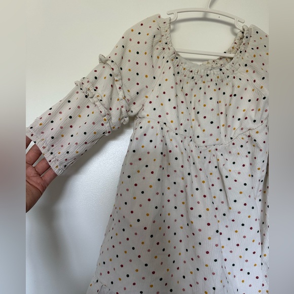 5/$10 Old Navy- Polka-Dot Ruffle-Tiered Crepe Dress for Toddler Girls 5T - Picture 4 of 8